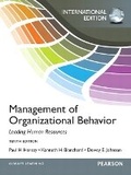 Cover: Management of Organizational Behavior - Pearson
