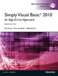 Abbildung von: Simply Visual Basic 2010: An App-Driven Approach - Pearson Education Limited