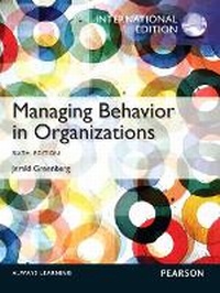 Enlarge image Cover: Managing Behavior in Organizations - Pearson