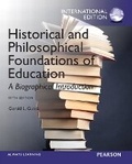 Cover: Historical and Philosophical Foundations of Education - Pearson