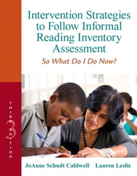 Enlarge image Cover: Intervention Strategies to Follow Informal Reading Inventory Assessment: So What Do I Do Now? - Pearson
