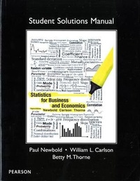 Enlarge image Cover: Student Solutions Manual for Statistics for Business and Economics - Pearson