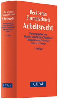 Abbildung von: Beck'sches Formularbuch Arbeitsrecht - C.H.BECK