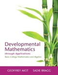 Cover: Developmental Mathematics through Applications - Pearson