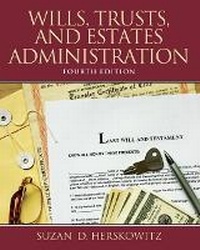 Abbildung von: Wills, Trusts, and Estates Administration - Pearson