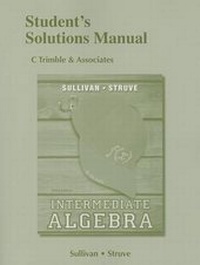 Enlarge image Cover: Student's Solutions Manual for Intermediate Algebra - Pearson