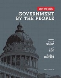 Enlarge image Cover: State and Local Government by the People - Pearson