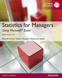 Enlarge image Cover: Statistics for Managers using MS Excel, plus MyMathLab Global with Pearson eText, Global Edition - Pearson Education Limited