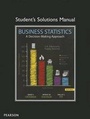 Cover: Student Solutions Manual for Business Statistics - Pearson