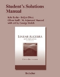 Abbildung von: Student Solutions Manual for Linear Algebra with Applications - Pearson