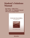 Cover: Student Solutions Manual for Linear Algebra with Applications - Pearson