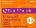 Cover: Microsoft SharePoint 2013 Plain & Simple - Microsoft Press