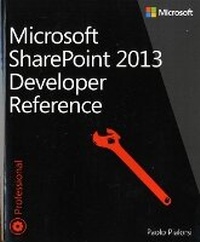 Enlarge image Cover: Microsoft SharePoint 2013 Developer Reference - Microsoft Press