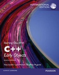 Cover: Starting Out with C++: Early Objects, International Edition - Pearson Education Limited