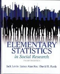 Enlarge image Cover: Elementary Statistics in Social Research - Pearson