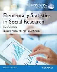 Enlarge image Cover: Elementary Statistics in Social Research - Pearson