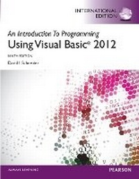 Abbildung von: Introduction to Programming with Visual Basic 2012, An - Pearson Education Limited