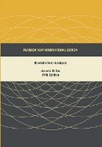 Enlarge image Cover: Biostatistical Analysis - Pearson Education Limited