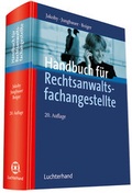 Cover: Handbuch f&uuml;r Rechtsanwaltsfachangestellte - Luchterhand