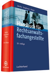 Enlarge image Cover: Handbuch für Rechtsanwaltsfachangestellte - Luchterhand