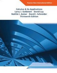 Enlarge image Cover: Calculus & Its Applications Pearson New International Edition, plus MyMathLab without eText - Pearson Education Limited