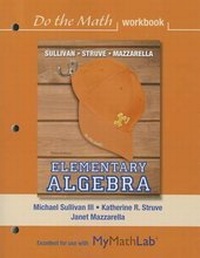 Abbildung von: Do the Math workbook for Elementary Algebra - Pearson