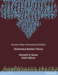Enlarge image Cover: Elementary Number Theory - Pearson Education Limited