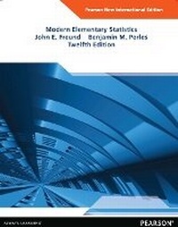 Enlarge image Cover: Modern Elementary Statistics - Pearson Education Limited