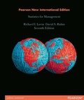 Cover: Statistics for Management - Pearson Education Limited
