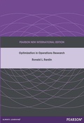 Cover: Optimization in Operations Research - Pearson Education Limited