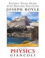Cover: Student Study Guide and Selected Solutions Manual for Physics: Principles with Applications, Volume 2 - Pearson