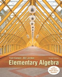 Enlarge image Cover: Elementary Algebra - Pearson