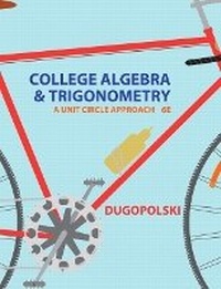 Abbildung von: College Algebra and Trigonometry - Pearson