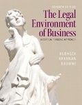 Cover: The Legal Environment of Business - Pearson
