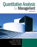 Cover: Quantitative Analysis for Management - Pearson