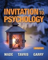 Enlarge image Cover: Invitation to Psychology - Pearson