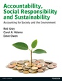 Cover: Accountability, Social Responsibility and Sustainability: Accounting for Society and the Environment - Pearson Education Limited
