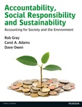 Cover: Accountability, Social Responsibility and Sustainability: Accounting for Society and the Environment - Pearson Education Limited