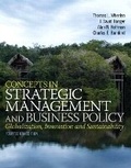 Cover: Concepts in Strategic Management and Business Policy - Pearson