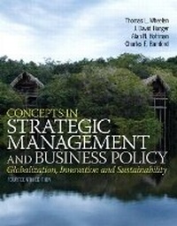 Enlarge image Cover: Concepts in Strategic Management and Business Policy - Pearson