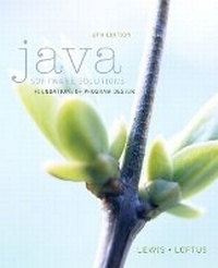 Enlarge image Cover: Java Software Solutions - Pearson