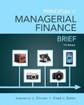 Cover: Principles of Managerial Finance, Brief - Pearson