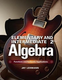 Enlarge image Cover: Elementary & Intermediate Algebra - Pearson
