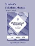 Cover: Student Solutions Manual for Mathematical Reasoning for Elementary School Teachers - Pearson