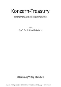 Abbildung von: Konzern-Treasury - De Gruyter Oldenbourg