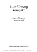 Cover: Buchf&uuml;hrung kompakt - De Gruyter Oldenbourg