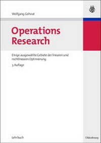 Enlarge image Cover: Operations Research - De Gruyter Oldenbourg