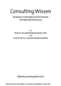 Cover: Consulting Wissen - De Gruyter Oldenbourg