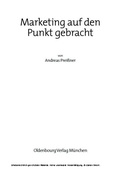 Cover: Marketing auf den Punkt gebracht - De Gruyter Oldenbourg