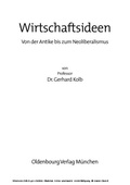 Abbildung von: Wirtschaftsideen - De Gruyter Oldenbourg